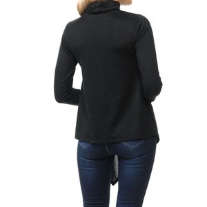 Travel City Scape Turtle Neck Tunic in Black main image 1